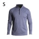 thumbnail image 4 of Minnieouse Jersey de media cremallera para hombre, camiseta cálida de manga larga transpirable de Color sólido para niños, ropa interior térmica Camisetas Azul claro S Minnieouse AP013080-16, 4 of 6