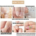 thumbnail image 4 of 1200 Pcs Thin Breathable Adhesive Tabs Fake Nail Glue Sticker 50 Sheets Super Sticky Double Sided Tips (Germany Jelly Gel) Flexible for Acrylic False Nails Manicure Tape (1200 Pcs), 4 of 5