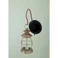 thumbnail image 3 of Zeckos Red Metal Wall Mounted Railroad Lantern Hanging Candle Sconce, 3 of 4