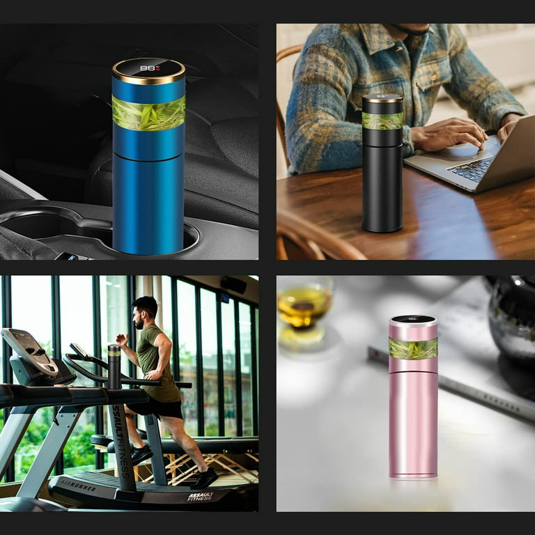 LED Temperature Display Smart Water Bottle Stainless Steel Coffee