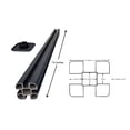 thumbnail image 2 of EP Decking Dark Gray Post Set For WPC Composite Fencing, 2 of 2