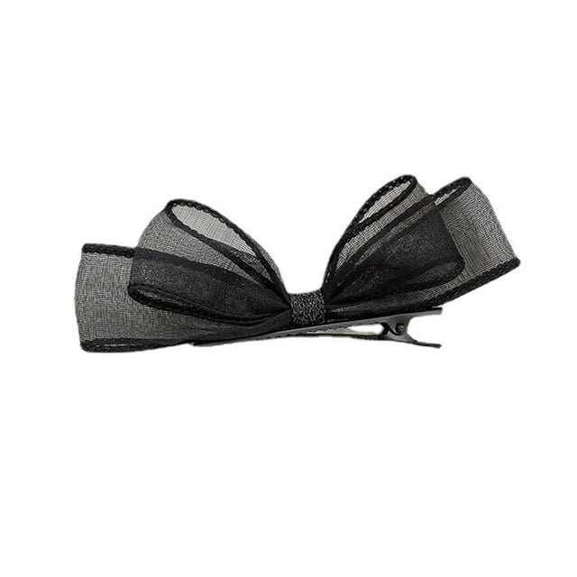 CSChome Épingles à Cheveux pour Femmes 2 Pcs Épingles à Cheveux à Deux Couches en Maille Antidérapante Accessoire Photo Léger Style Princesse Réutilisable Outil de Décoration de Cheveux de Fête