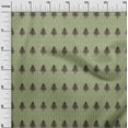 thumbnail image 2 of oneOone Cotton Silk Olive Green Fabric Tree & Geometric Block Fabric For Sewing Printed Craft Fabric By The Yard 42 Inch Wide, 2 of 4