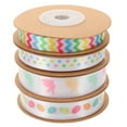 thumbnail image 1 of 4 Rolls Easter Ribbons DIY Gift Wrapping Ribbons DIY Flower Wrapping Ribbon, 1 of 8