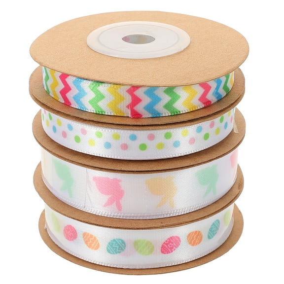 KALLORY Decorative Ribbon Assorted Rolls 35.8in x 0.6in x 0.04in Polyester