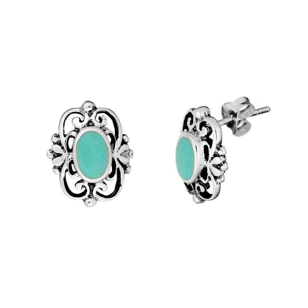 Boucles D'oreilles Argent Sterling 13 Mm – Ormeau Filigrane, Nacre, Neuf Avec étiquettes
