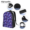 thumbnail image 5 of Cauagu Skull daisy purple Print Backpacks,Travel Daypack Casual Laptop Backpack Bookbag Fits 15 Inch Computer for Men Women, 5 of 8