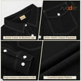 thumbnail image 6 of SUOSDEY Men's Westert Shirt Cowboy Long Sleeve Cotton Shirt Slim Fit Casual Button Down Shirts with Pockets, 6 of 6