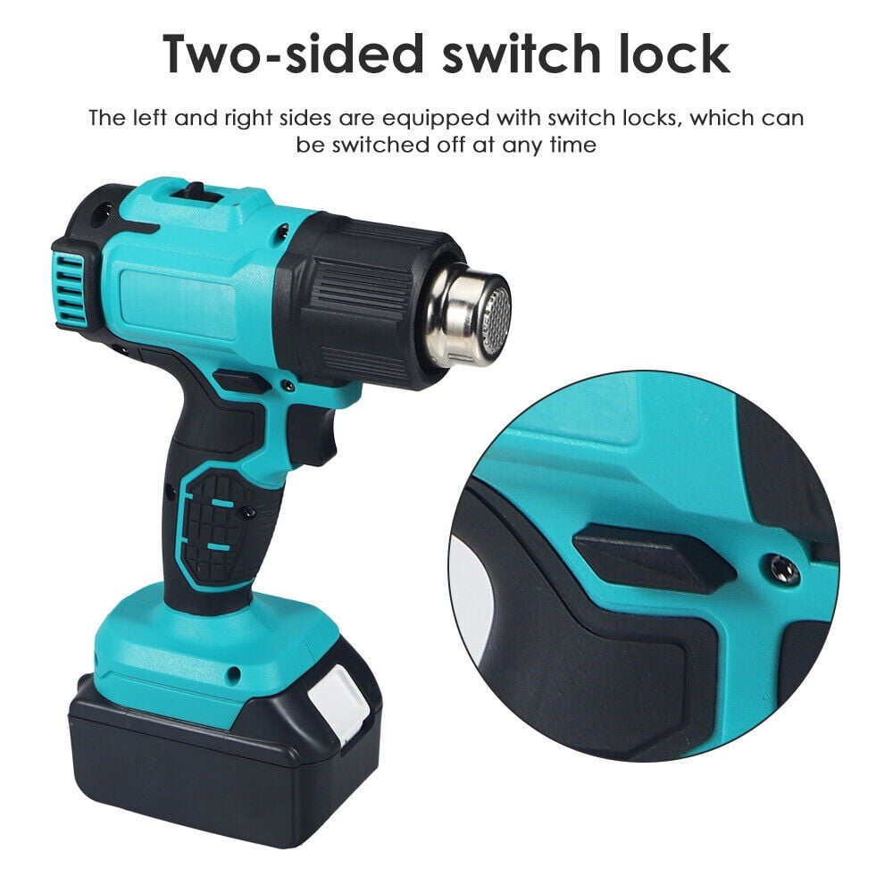 Rowyig 120W Rechargeable Cordless Electric Heat Gun, with 2 speed, Yellow