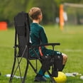 thumbnail image 7 of Ficisog Heated Camping Chair, Heats Back and Seat, Portable Heated Folding Chair with Cup Holder, 7 of 7
