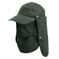 thumbnail image 2 of SPRING PARK Unisex Summer Outdoor Sun Cap Fishing Hat Quick Dry Baseball Cap with Face Neck Cover Flap, 2 of 7