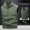 (Casual 116)Army Green, variant on Winter Vest for Men Fashion Sleeveless Jacket Big & Tall Casual Double Sided Workwear Outdoor Photographer Fishing Solid Color Lapel Hooded Top Plus Size