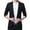 Black, variant on SWSMCLT Men's Sport Coat Slim Fit Button Warm Long Sleeve Blazer Jacket Fall Office Vintage Thin Sportcoat Black 44