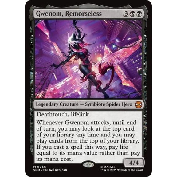 Magic the Gathering - Marvel's Spider-Man - Gwenom, Remorseless Near Mint
