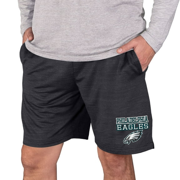 Men's Concepts Sport Charcoal Philadelphia Eagles Bullseye Knit Jam Shorts