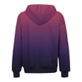 thumbnail image 4 of Hvyesh Womens Zip Up Fleece Hoodies Trendy Tie Dye Drawstring Sweatshirt Fall Winter Sherpa Sweatshirt Jackets with Pockets, 4 of 6