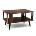 thumbnail image 5 of Coffee Table with Storage, Mid-Century Modern Living Room Table, Rustic Brown, 5 of 8