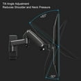 thumbnail image 4 of Computer Screen Wall Mount, Computer Screen Wall Mounted Holder Lightweight Multipurpose Sturdy  for 17-35 Inch Diaplay, 4 of 7