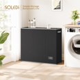 thumbnail image 2 of Cesto de ropa SOLEDI 180 L con tapa y 3 secciones, color negro, 2 of 9