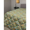 thumbnail image 2 of Floral Down Alternative Comforter, Greyscale Spring Field Flowering Blossoms of the Season Summer Design, Microfiber Quilt for All Season, 5 Sizes, Yellow Grey and Orange, by Ambesonne, 2 of 3