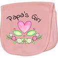 thumbnail image 2 of Inktastic Papa's Girl Heart Flowers Baby Burp Cloth, 2 of 3