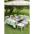 thumbnail image 3 of Easter Bunny Outdoor Tablecloth - 52x70 Inch Rectangle Dining Table Cover, Spring Flowers Green Leaves Pastoral Plants Waterproof Outdoor Table Cloth with Umbrella Hole & Zipper for Picnic/Patio, 3 of 7
