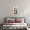 thumbnail image 3 of ZHONGYUTONG Easter Canvas Wall Decor Vintage Bunny Picture Wall Art Cute Rabbit Art Prints for Nursery Kids Bedroom Framed (12.00" x 18.00"), 3 of 5