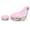 Pink, variant on Inflatable Lounger Air Chair Couch with Ottoman Foot Stool - Portable Folding Flocking Blow Up Sofa Bed for Camping Outdoor Lounge Room Decor, Pink, 10 in / 25.4 cm Mattress Height