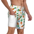 thumbnail image 3 of Balery Cute Carrot Mens Swim Trunks Swim Shorts for Men Quick Dry Inseam Beach Shorts with Compression Liner Pocket-Large, 3 of 9