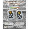 thumbnail image 3 of GARVEE Electric Heated Blanket Queen Size,90"x84" Waffle Weave Fast Heating Blankets,10 Heat Levels & 1-12H Time Settings Auto Off,Gray, 3 of 9