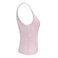 thumbnail image 4 of Women's Summer Short Skinny Vest Tops Solid Color Sleeveless O Neck Sheer Crop Tops, 4 of 8