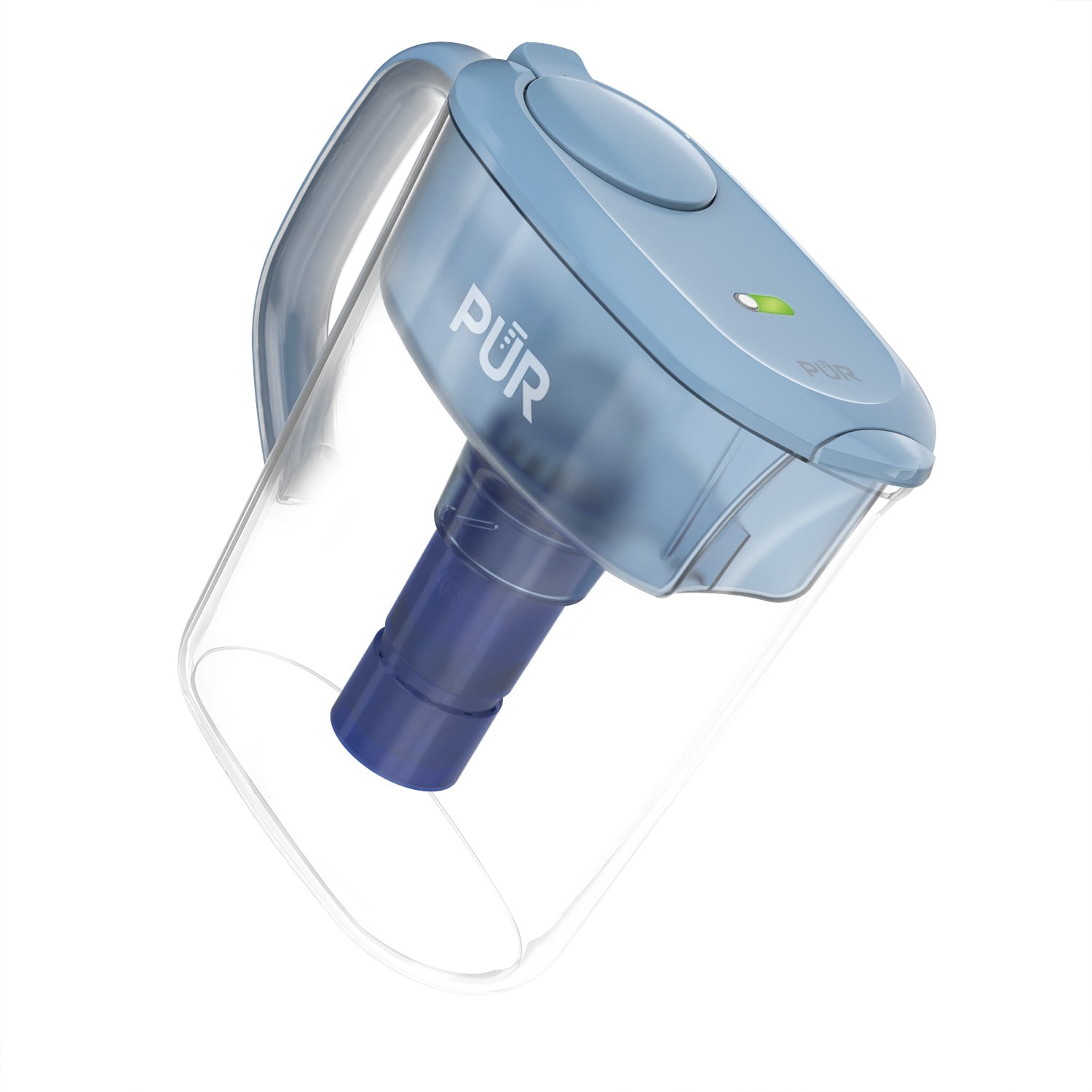 PUR PLUS 11 Cup Pitcher Filtration System, PPT111G, Aqua