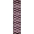 thumbnail image 1 of Unique Loom 3128643 2 ft. 7 in. x 13 ft. Philadelphia Trellis Runner Rug, Dark Purple, 1 of 2