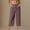 *Coffee, variant on Womens High Waist Wide Leg Cropped Pants , Lightweight Casual Work Office Capri Pants Army Green,Womens Plus S