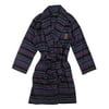 LAUREN Ralph Lauren Womens Folded Fleece Short Robe (Purple Print, Medium)