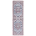 thumbnail image 2 of SAFAVIEH Tucson Jayla Oriental Machine Washable Runner Rug, Gray Blue/Rust, 2'6" x 6', 2 of 12