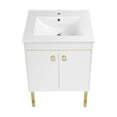 thumbnail image 4 of Lumiere 24" Freestanding, Bathroom Vanity in Glossy White and Gold, 4 of 5