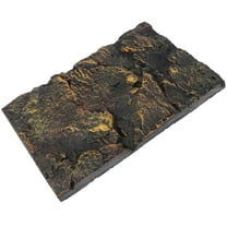 OUNONA 1Pack 3D Reptile Tank Background Dark Brown Decorative Foam for Pet Owners