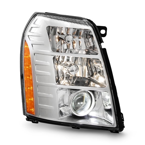 AKKON - Fits 2007-2014 CADILLAC Escalade ESV 07-13 EXT [HID/Xenon Ballast] Projector Chrome Headlight Passenger Right