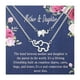 thumbnail image 1 of Collar de la hija Set Collar de diamantes de imitación Elefante grande Elefante pequeño Collar de diamantes de imitación Traje a mi hija A mi mamá, 1 of 8