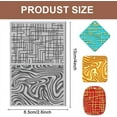 thumbnail image 2 of Line Polymer Clay Texture Sheets Rubber Clay Texture Sheets Polymer Clay Texture Tool Used for DIY Jewelry Making Craftwork and Printing Patterns for DIY, 2 of 9