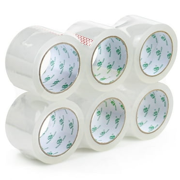 3 Inch Wide Clear Packing Tape , 3 inch x 55 Yards, 2.4 mil Thick, Heavy Duty Transparent Packaging Tape for Shipping, Mailing, Moving & Storage