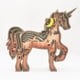 thumbnail image 2 of Esculturas de animales de madera Arte Artesanía 3D Unicornios que brillan intensamente Escultura Decoración del hogar, 2 of 6