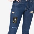 thumbnail image 6 of WIRESTER 2 Pcs 3.15" Rectangle Logo Sew Ironed On Badge Embroidery Applique Patch With Black Border for Hats, Jackets, Shirts, Vests and Jeans - The Death, 6 of 7