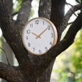 thumbnail image 4 of Reloj literario de madera maciza de barrido silencioso, diseño simple, reloj de madera nórdico, reloj de pared de madera UNOIU, 4 of 5