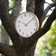 thumbnail image 4 of Reloj literario de madera maciza de barrido silencioso, diseño simple, reloj de madera nórdico, reloj de pared de madera UNOIU, 4 of 5