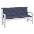 thumbnail image 3 of vidaXL Garden Bench Cushions Outdoor Patio Seating Pad 2 Pcs Oxford Fabric, 3 of 7