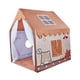 thumbnail image 3 of Jugar la tienda de campaña Indoor Playhouse Decoración de la sala plegable Interior al aire libre Princesa Tienda de juego para parques niños y niñas Marrón, 3 of 10