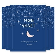 FaceTory Moon Velvet Moisturizing Cream Sheet Mask - Pack of 5