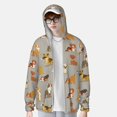 thumbnail image 4 of Kdxio Cute Dog Print Women Men Sun Protection UPF 50+ Jackets Zip Up Long Sleeve Hoodie Hiking Lightweight with Pockets, 4 of 8